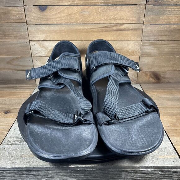 Nike Swoosh Sandal Mens Size 13 Black Strap Outdoor Shoes Outdoor Active - Picture 2 of 10